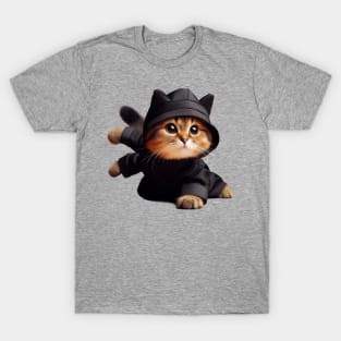 Precious Ninja Prowler Cute Ninja Cat T-Shirt